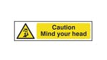 Image of Scan Caution Mind Your Head - PVC 200 x 50mm