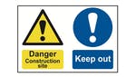 Image of Scan Danger Construction Site Keep Out - PVC 600 x 400mm