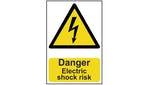 Scan Danger Electric Shock Risk - PVC 200 x 300mm