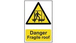 Scan Danger Fragile Roof - PVC 200 x 300mm