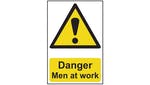 Scan Danger Men At Work - PVC 400 x 600mm