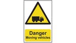 Image of Scan Danger Moving Vehicles - PVC 400 x 600mm