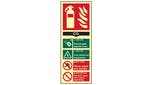 Image of Scan Fire Extinguisher Composite CO2 - Photoluminescent 75 x 200mm