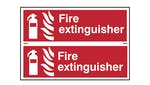 Scan Fire Extinguisher - PVC 300 x 100mm