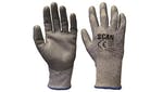 Scan Grey PU Coated Cut 5 Gloves