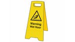 Image of Scan Heavy-Duty 'A' Board: Warning Wet Floor