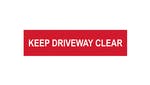 Scan Keep Driveway Clear - PVC 200 x 50mm