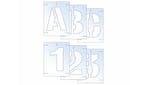 Scan Letter & Number Stencil Kit