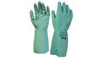 Scan Nitrile Gauntlets with Flock Lining Large (Size 9)