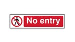 Image of Scan No Entry - PVC 200 x 50mm