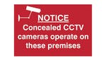 Image of Scan Notice Concealed CCTV Cameras Operate On These Premises - PVC 300 x 200mm