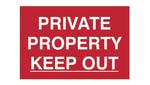 Image of Scan Private Property Keep Out - PVC 300 x 200mm