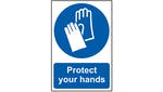 Image of Scan Protect Your Hands - PVC 200 x 300mm