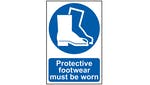 Image of Scan Protective Footwear Must Be Worn - PVC 200 x 300mm