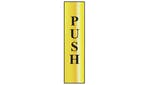 Scan Push Vertical Sign (50 x 200mm)