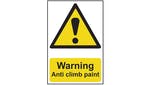 Image of Scan Warning Anti Climb Paint - PVC 200 x 300mm