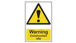 Image of Scan Warning Construction Site - PVC 200 x 300mm