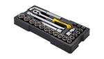 Image of Stanley Tools 1/2in Drive 12 Point Metric Socket Module 23 Piece