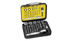 Image of Stanley Tools Bit & Socket Set of 39 + Ratchet Metric 1/4 Drive