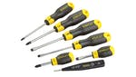 Stanley Tools Cushion Grip Screwdriver Set, 7 Piece SL/PH/Voltage Tester