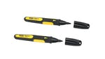 Image of Stanley Tools Fine Tip Marker Black (Pack 2)