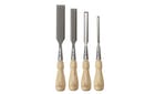 Image of Stanley Tools Sweetheart Socket Chisel Set, 4 Piece: 6 12 18 & 25mm