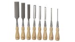 Image of Stanley Tools Sweetheart Socket Chisel Set, 8 Piece: 3 6 8 12 15 18 25 & 32mm