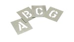 Stencils Zinc Stencil - Letters