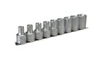 Image of Teng M1210 Socket Clip Rail Set of 9 External TORX 1/2in Drive