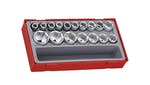 Image of Teng TT1217-6 Metric 6-Pt Socket Set, 17 Piece - 1/2in Drive