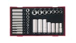 Image of Teng TTAF32 Regular/Deep Socket Set, 32 Piece - 1/4 & 3/8in Drive