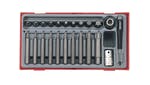 Teng TTTX23 TX Bit Socket Set, 23 Piece - 1/2in Drive