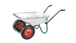 Image of Walsall 90L Galvanised Windsor Twin Wheelbarrow