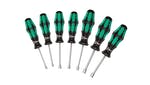 Image of Wera 395 HO/7 SM Kraftform Hollow Shaft Nutspinner Set, 7 Piece