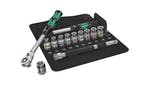 Image of Wera 8006 SC 1 Zyklop Hybrid Ratchet & Socket Set of 13 Metric 1/2in Drive