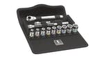 Image of Wera 8100 SA 12 HF Zyklop Metal Switch Socket Set of 13 Metric 1/4in Drive