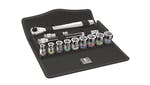 Image of Wera 8100 SB HF 1 Zyklop Metal Switch Socket Set of 13 Metric 3/8in Drive