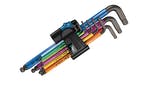 Image of Wera 950/9 Hex-Plus Multicolour Holding Function L-Key Set, 9 Piece (1.5-10mm)