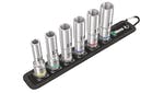 Image of Wera Belt C Deep 1 Socket Set of 6 Metric 1/2in Drive