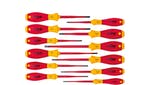 Image of Wiha SoftFinish Slimfix Screwdriver Set Mixed 12-Pcs