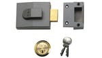 Image of Yale Locks 82 Deadbolt Nightlatch 60mm Backset DMG Finish Box