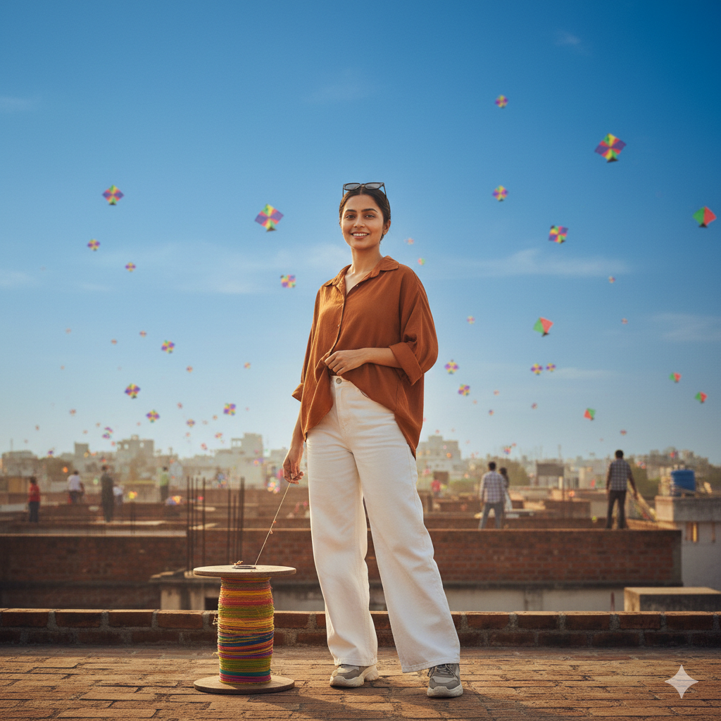 Makar Sankranti Prompt for Girls try free - AI Generated Image