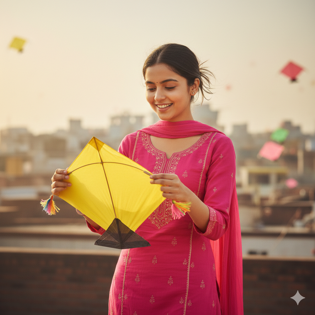 Makar Sankranthi Ai Prompt  - AI Generated Image