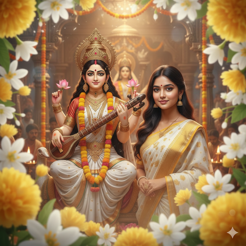 basant panchami in california - AI Generated Image