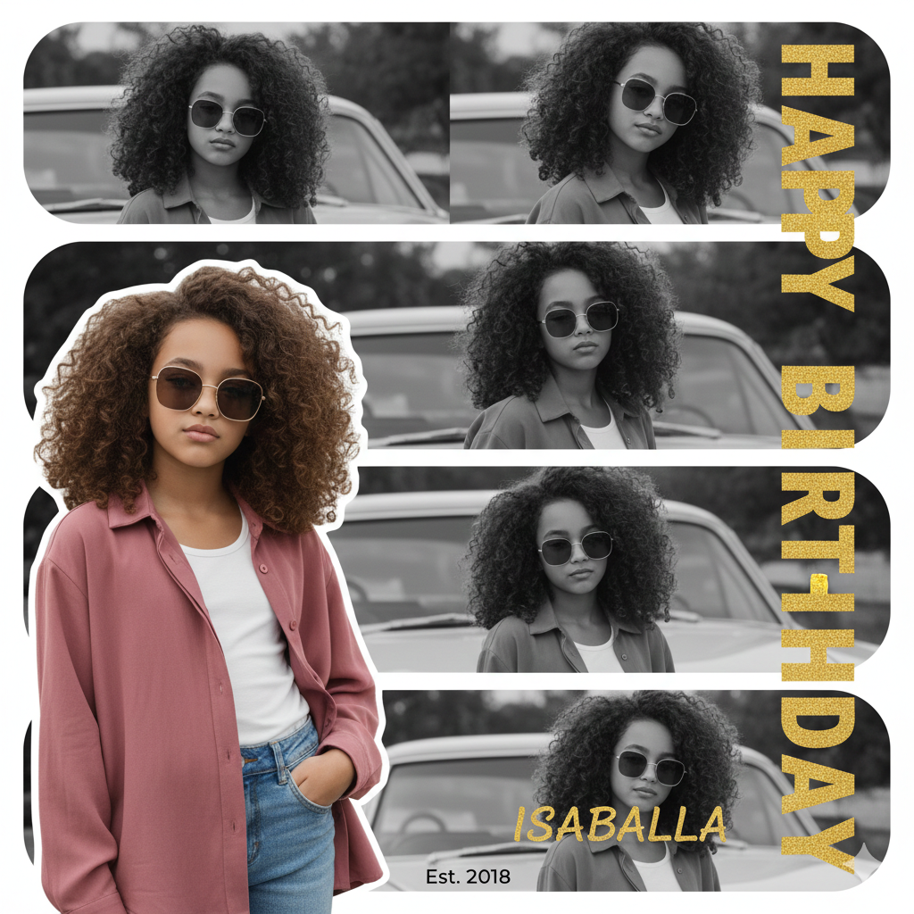 Viral Birthday Prompt Transform Ordinary Photo To Viral Birthday Poster - AI Generated Image