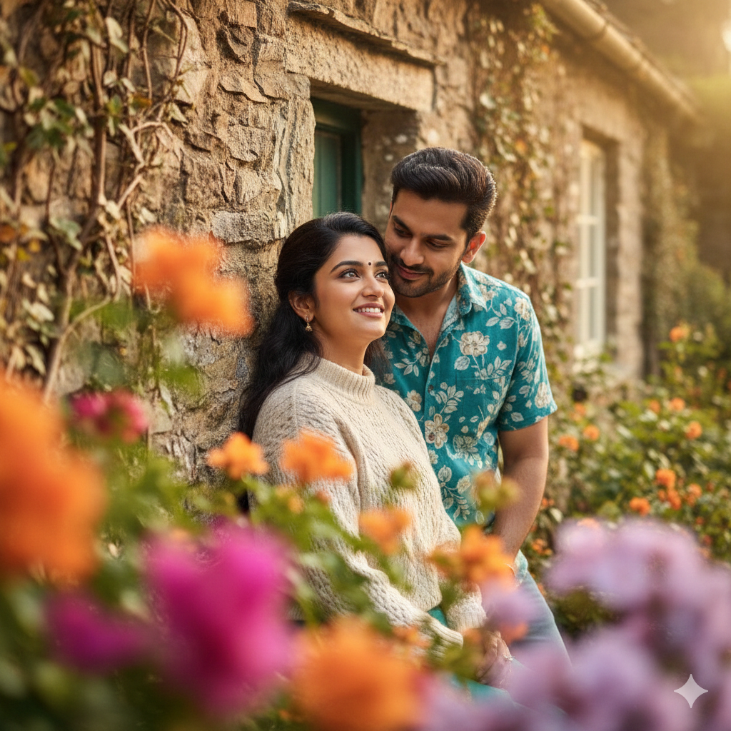 Prompt Seen Viral Instagram Couple Prompt - AI Generated Image