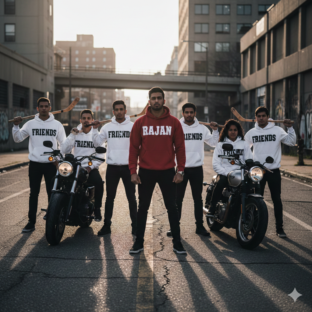 Friend Group Name Ai Photo Editing Prompt Transform Ordinary Photo With Names - AI Generated Image