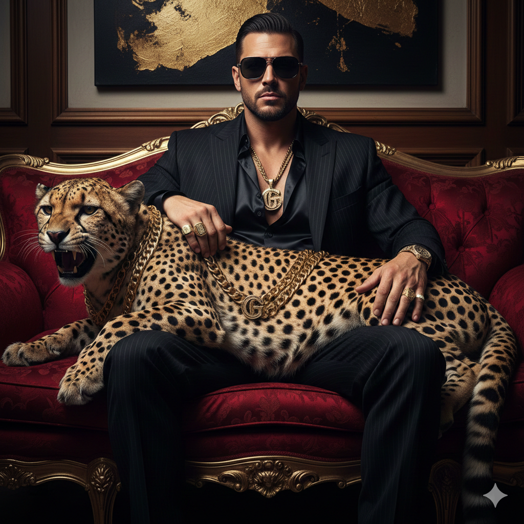 Gemini Gangster Look Theme Ai Photo Editing Prompt Try On Google Gemini - AI Generated Image