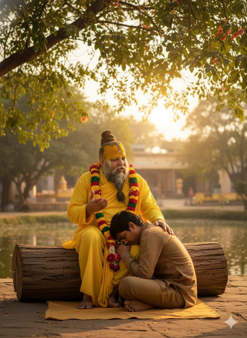 Premanand Ji Prompt Ai Photo Editing Prompt Try On Adobe Firefly - AI Generated Image