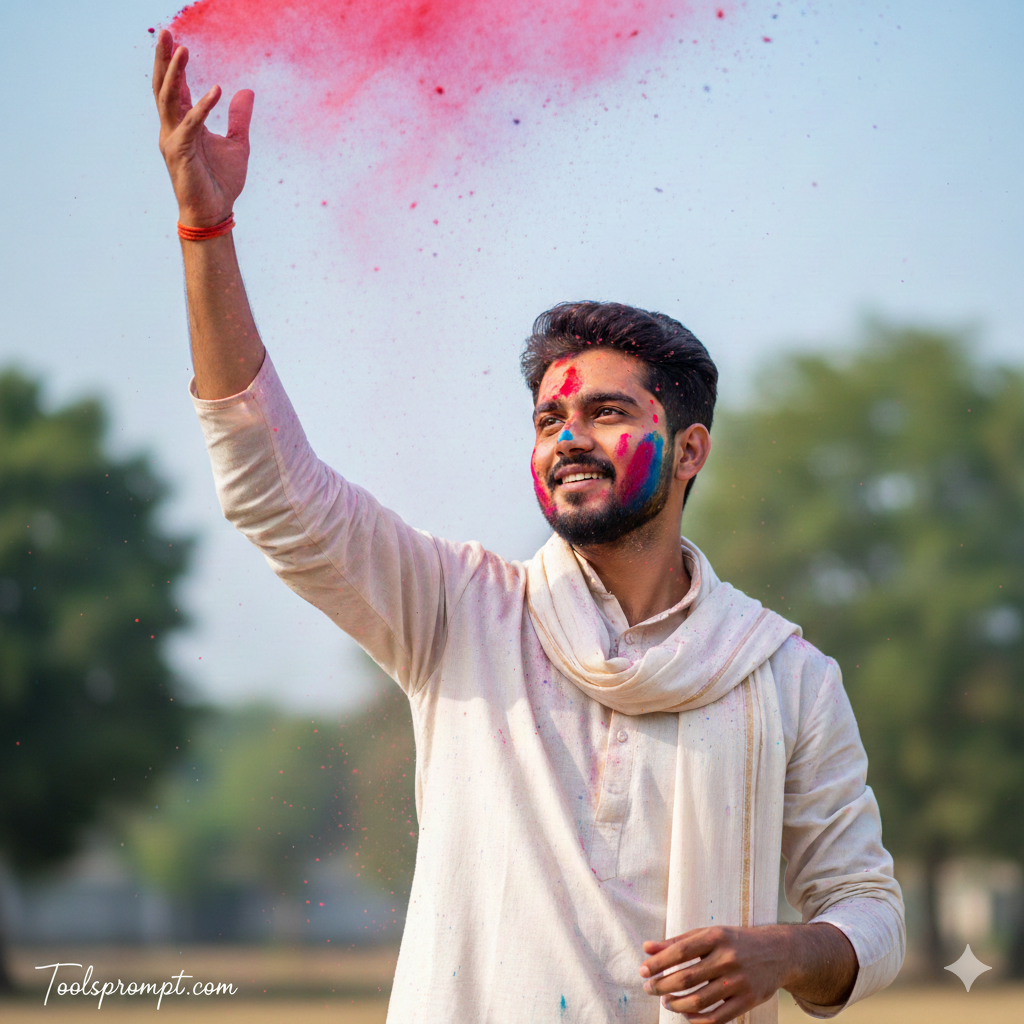 Holi Ai Photo Editing Prompt Try On Google Gemini Ai - AI Generated Image